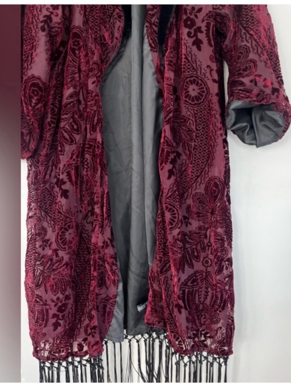 Dolls Kill Velvet Robe XL - Picture 2 of 5